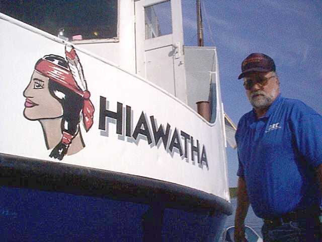 Captain Dave Hom and the Hiawatha 1938 Burger Fish Tug